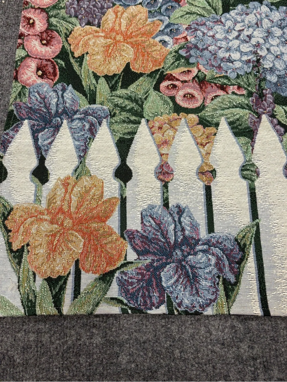 Charming Vintage English Garden Cottage Tapestry by Glynda Turley
